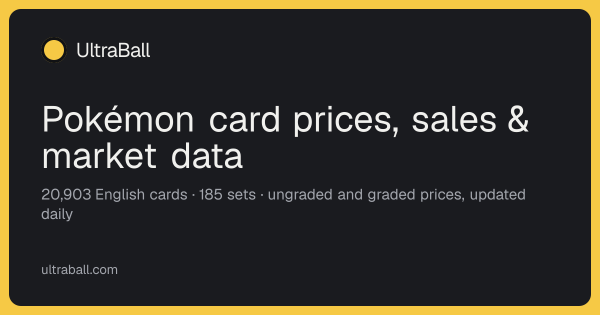 Pokémon Card Market Trends & Prices | UltraBall