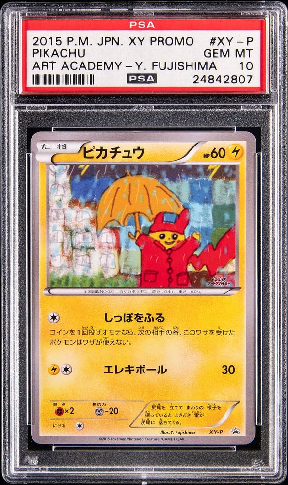 Raincoat Pikachu (Japanese), Art Academy contest promo