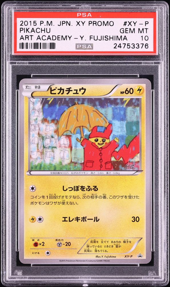 Raincoat Pikachu (Japanese), Art Academy contest promo